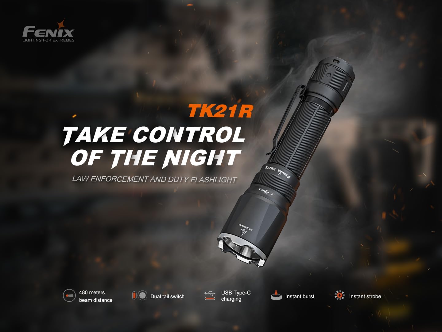 Fenix TK21R 懐中電灯 3600ルーメン Amazon.com: Fenix TK21R 3600 Lumen Dual Tail Switch Tactical Duty
